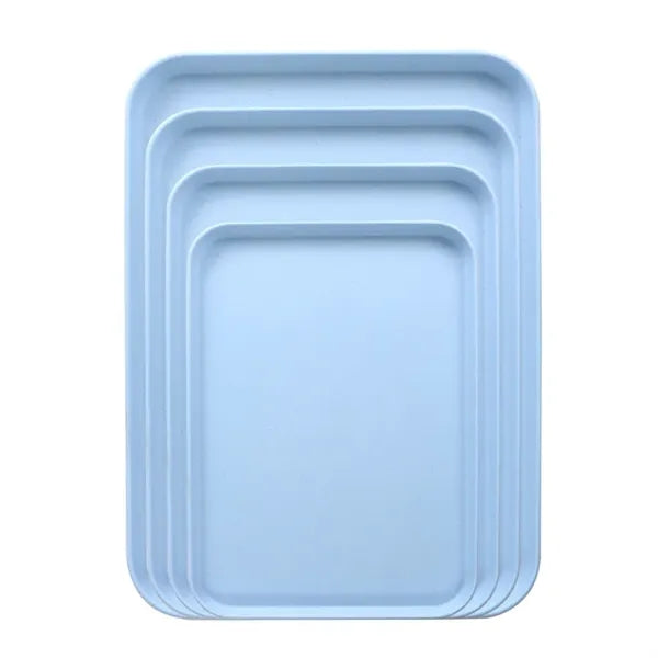 Eco-Friendly Wood Graining PP Material Serving Tray