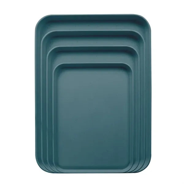 Eco-Friendly Wood Graining PP Material Serving Tray
