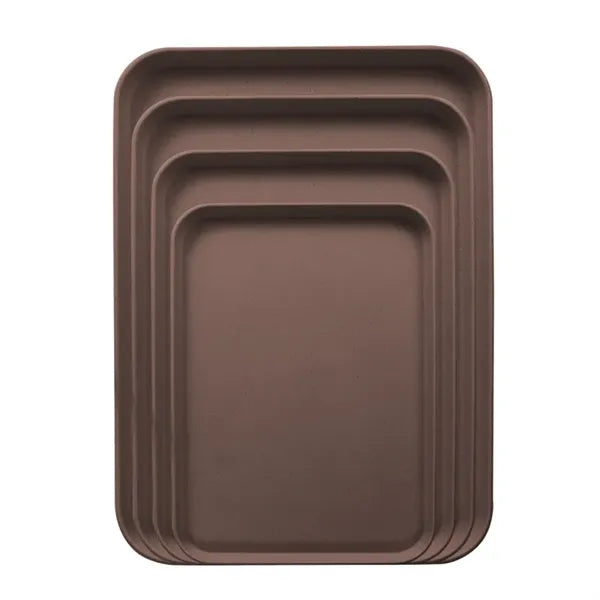Eco-Friendly Wood Graining PP Material Serving Tray