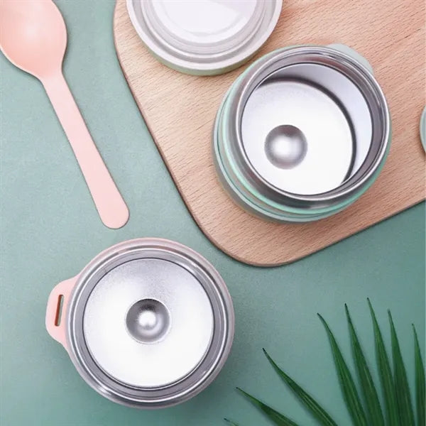 13oz. Width Mouth Stainless Thermo w/ Spoon