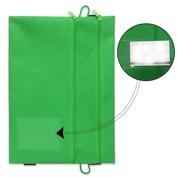 File Folder W/Zippered Pen Holder