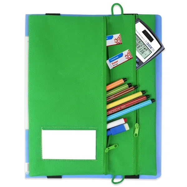 File Folder W/Zippered Pen Holder