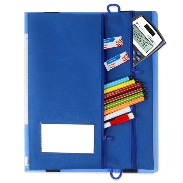 File Folder W/Zippered Pen Holder