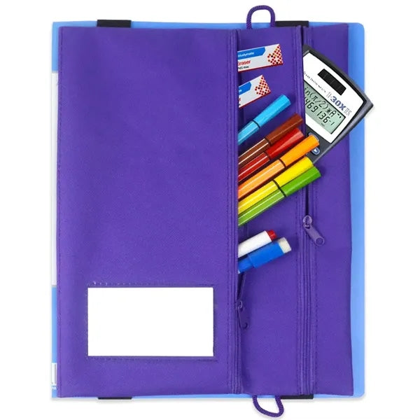 File Folder W/Zippered Pen Holder