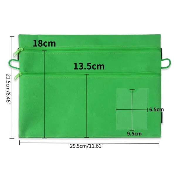 File Folder W/Zippered Pen Holder
