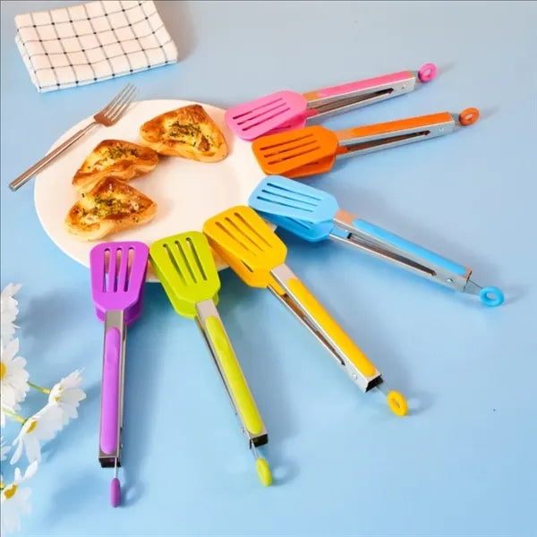 Silicone Heat-Resistant Cooking Tongs