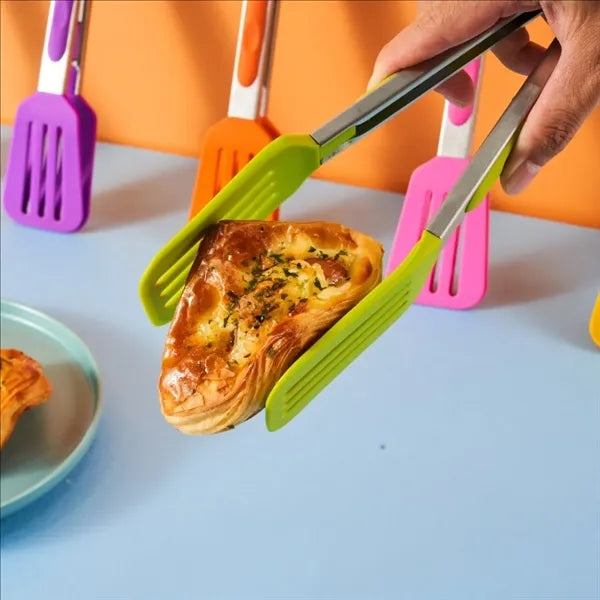 Silicone Heat-Resistant Cooking Tongs