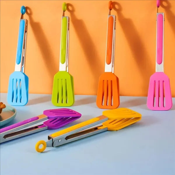 Silicone Heat-Resistant Cooking Tongs
