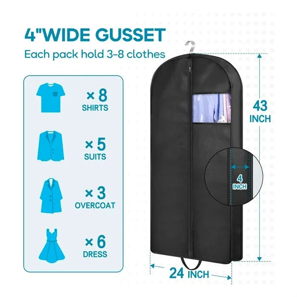 43" Garment Bag with Handle for Travel