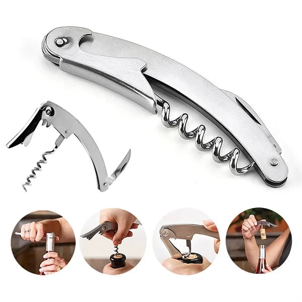 Stainless Steel Corkscrew Wine Bottle Opener