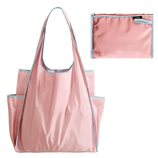 Waterproof Foldable Shoulder Carry Tote Bag With Side Pocket