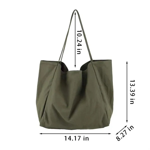 Large canvas tote bag for travel shopping work picnic gift