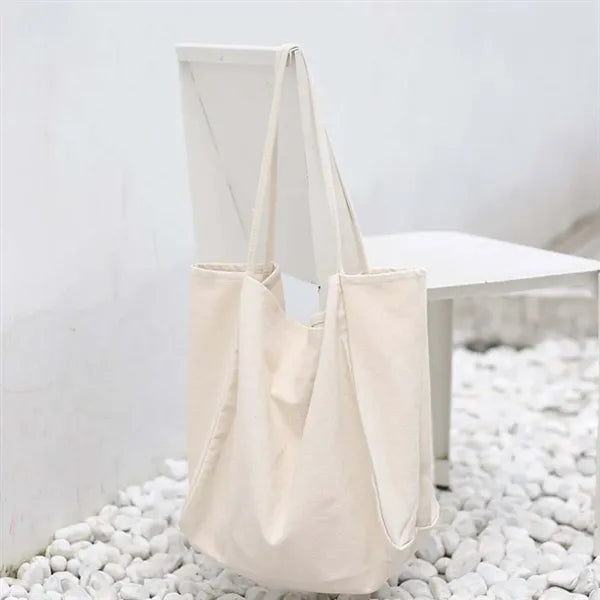 Large canvas tote bag for travel shopping work picnic gift