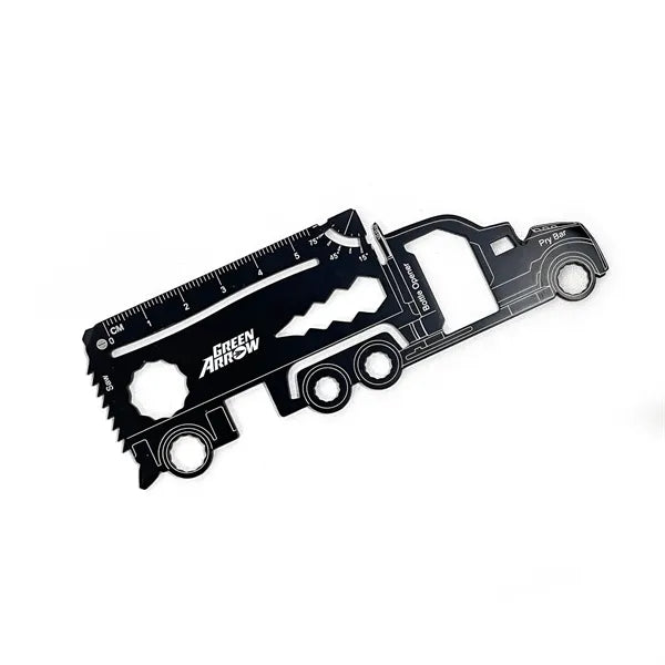 GearCard 21-in-1 Truck-Shaped Multi-Tool Steel Wallet Card