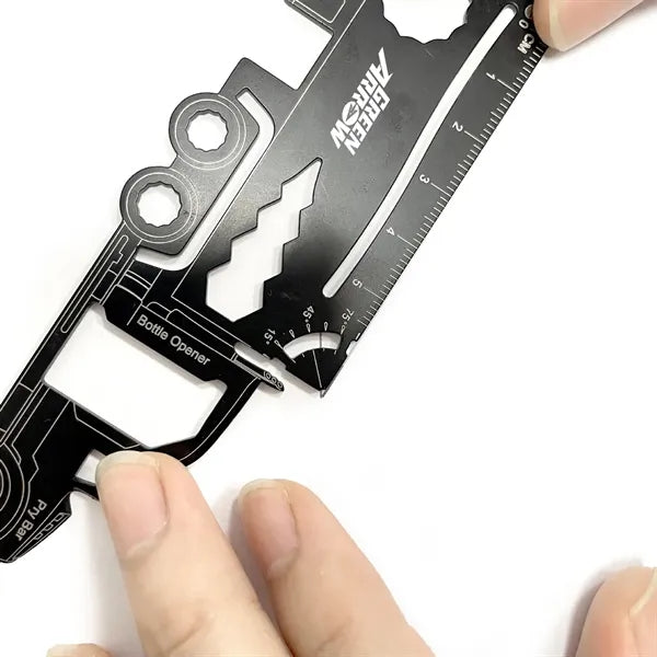 GearCard 21-in-1 Truck-Shaped Multi-Tool Steel Wallet Card