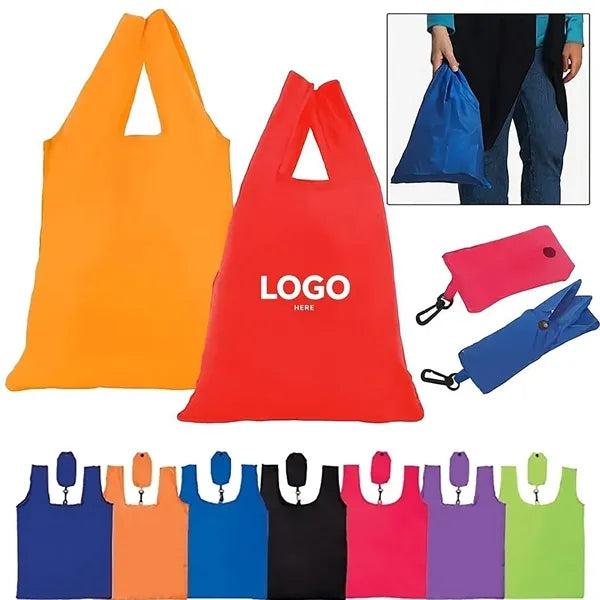 Resuable Polyester Folding Grocery Tote Bag