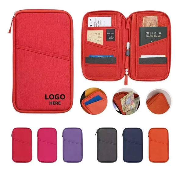 RFID Passport Wallet Organizer Bag