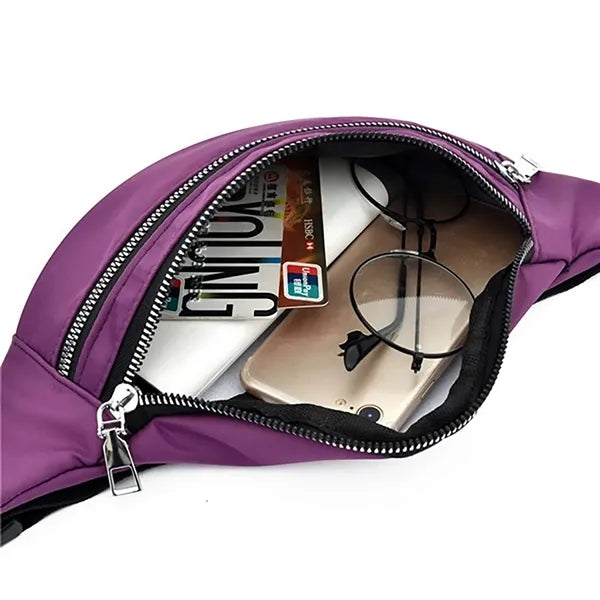 Zipper Purse Belt Tote bag