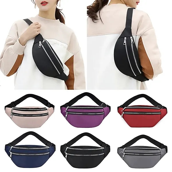 Zipper Purse Belt Tote bag