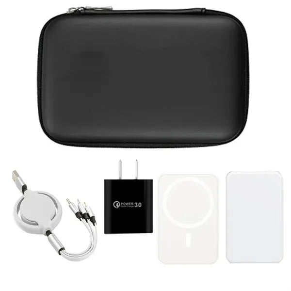 4in1 Retractable cables Magsafe Charger 5000mah Wall Adapter