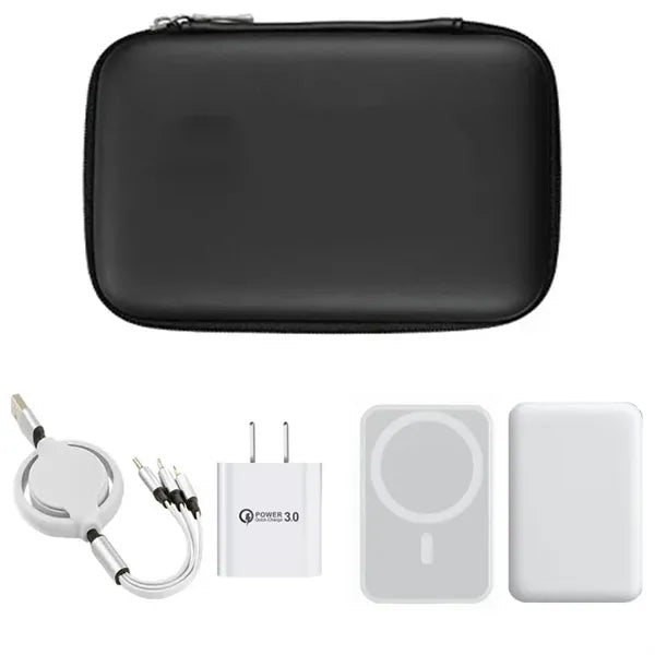 4in1 Retractable cables Magsafe Charger 5000mah Wall Adapter