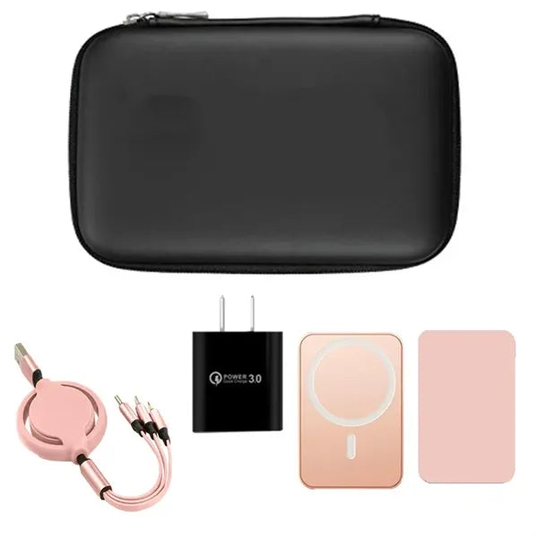 4in1 Retractable cables Magsafe Charger 5000mah Wall Adapter