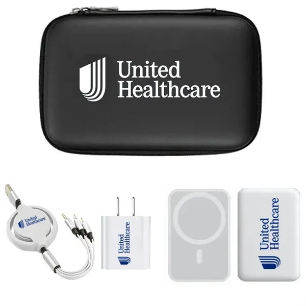 4in1 Retractable cables Magsafe Charger 5000mah Wall Adapter