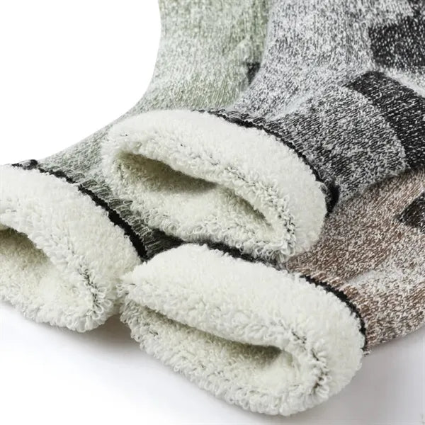 Ultra-warm fleece-lined socks for outdoor and indoor comfort