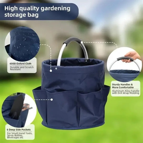 Foldable Portable Tote For Picnic Garden Tools Outdoor Stora
