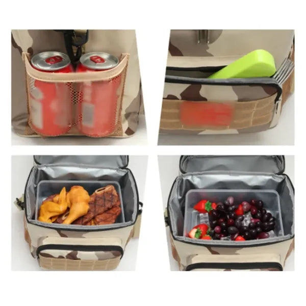 Large insulated cooler tote bag for picnic beach travel