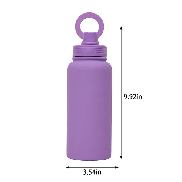 34 oz insulated water bottle with magnetic phone mount