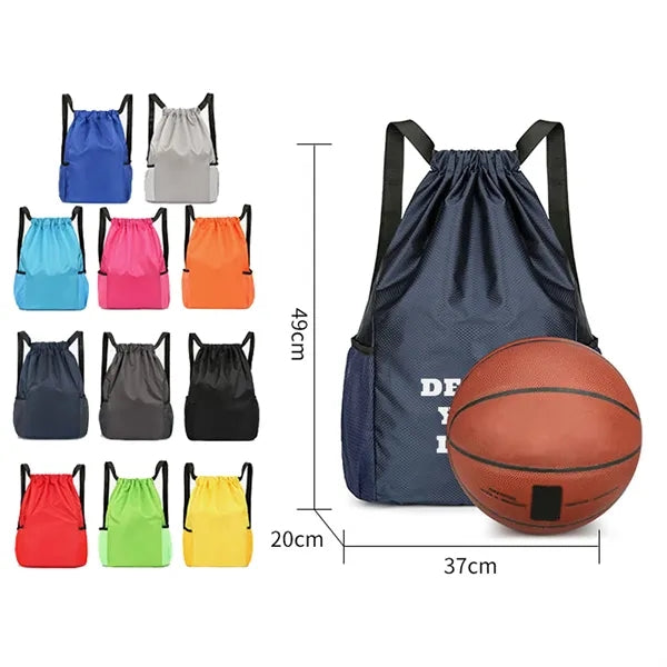 Waterproof Sports Drawstring Backpack for Gym & Outdoor