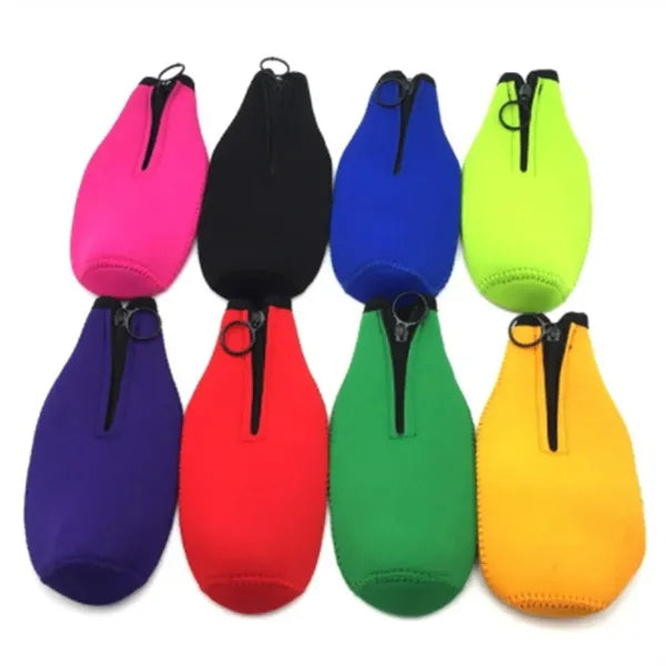 Neoprene Zippered Beer Bottle Cooler