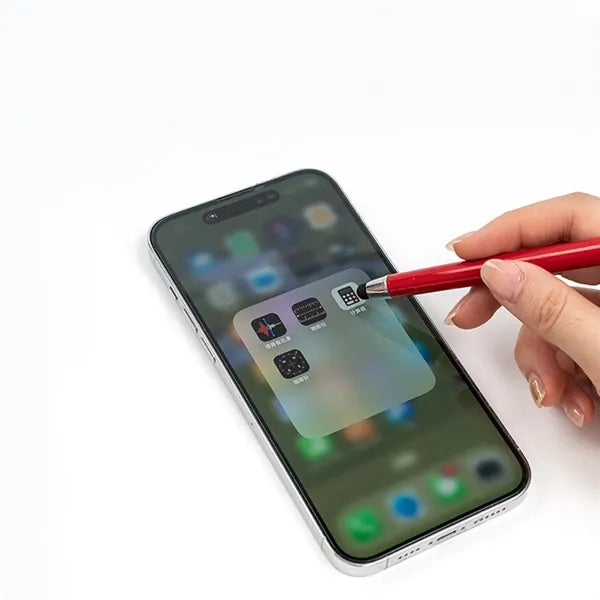 Metal Cap Gel Pen with Stylus 2-in-1