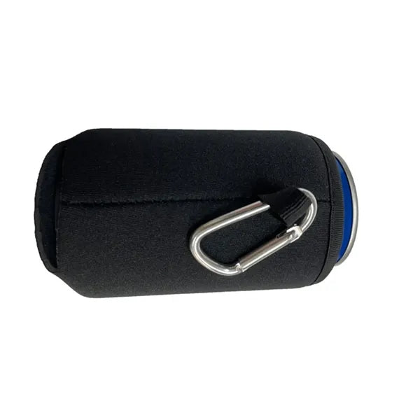 Collapsible Neoprene Can Coolie with Carabiners