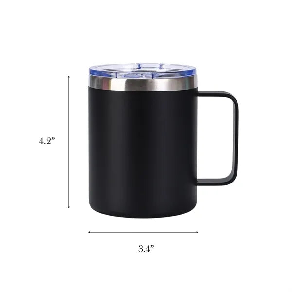 Premium 12oz Stainless Steel Mug with Handle