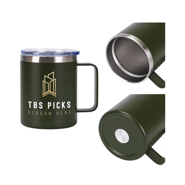 Premium 12oz Stainless Steel Mug with Handle