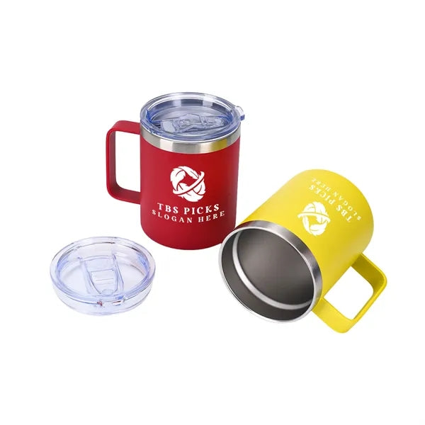 Premium 12oz Stainless Steel Mug with Handle