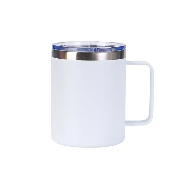 Premium 12oz Stainless Steel Mug with Handle