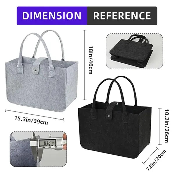 Foldable Felt Tote Bags