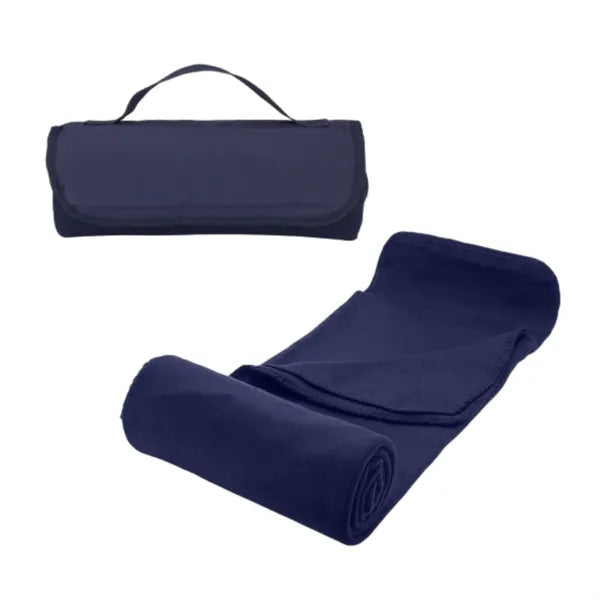 Portable Double-sided Fleece Roll-Up Blanket