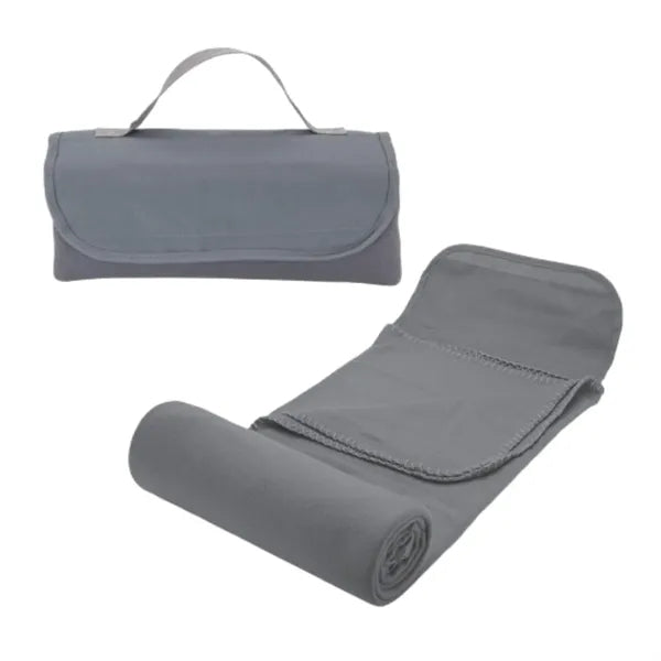 Portable Double-sided Fleece Roll-Up Blanket
