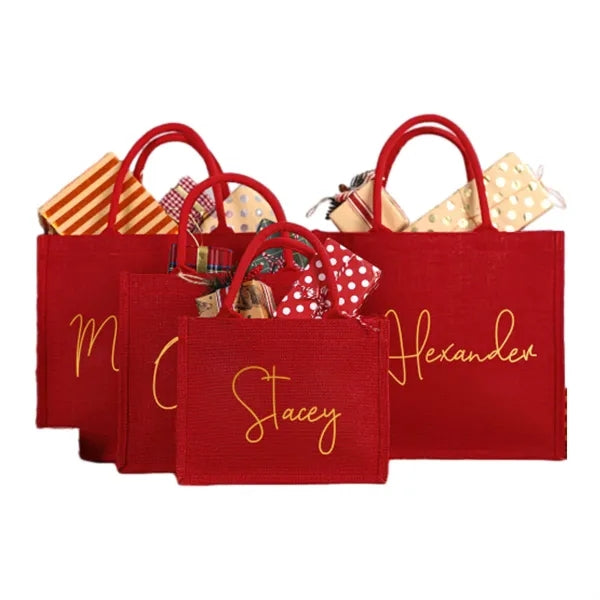 Christmas Red Eco-Friendly Gift Bags