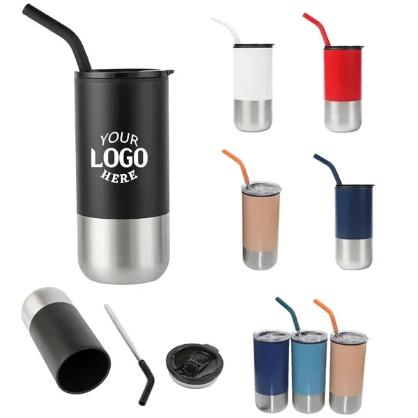 18oz Double Layer Car Straw Mug