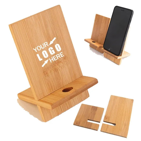 Bamboo Wood Cell Phone Stand