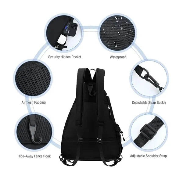 Pickleball Rackets Bags W/ Water Bottle Holder