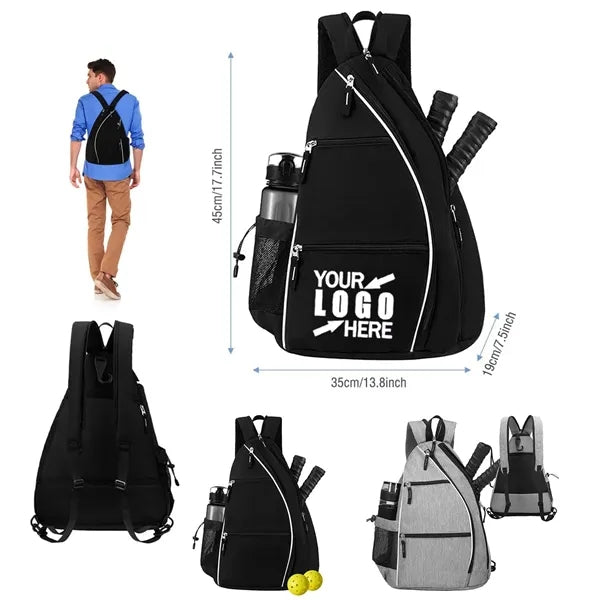 Pickleball Rackets Bags W/ Water Bottle Holder