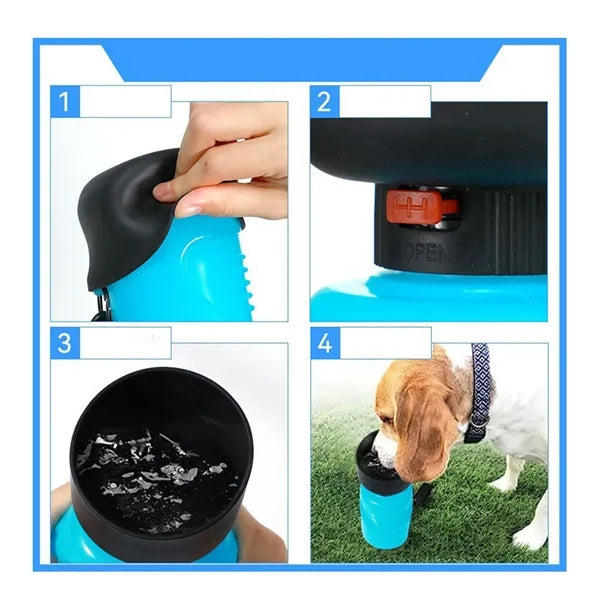 18oz Squeeze Pet Water Cup 2 in 1