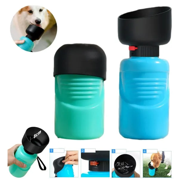 18oz Squeeze Pet Water Cup 2 in 1