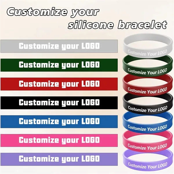 Silicone Wristbands (Print/Engrave/Emboss/Deboss)